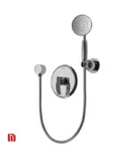 شیر حمام توکار شودر مدل گلوریس تیپ 2 BRASS کروم