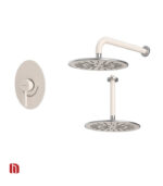 شیر حمام توکار شودر مدل روگن تیپ 1 BRASS شیری کروم