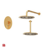 شیر حمام توکار شودر مدل روگن تیپ 1 BRASS طلا