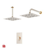 شیر حمام توکار شودر مدل رومر تیپ 1 BRASS شیری طلا