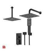 شیر حمام توکار شودر مدل رومر پلاس تیپ 3 BRASS مشکی