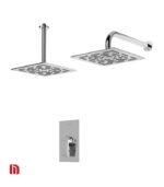 شیر حمام توکار شودر مدل رومر پلاس تیپ 1 BRASS کروم