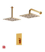 شیر حمام توکار شودر مدل رومر پلاس تیپ 1 BRASS طلا
