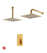 شیر حمام توکار شودر مدل رومر پلاس تیپ 1 BRASS طلا مات