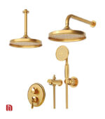 شیر حمام توکار شودر مدل زیگموند تیپ 4 BRASS طلا مات