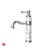شیر روشویی کسری مدل توکیو سفید کروم